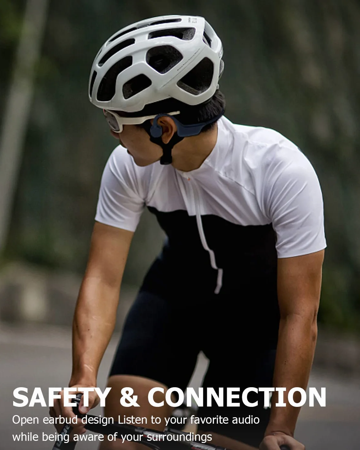 SANOTO Knochenschall Kopfhörer, Open Ear Kopfhörer Bluetooth 5.3 Bone Conduction Kopfhörer Kabellos IPX7 wasserdichte Schweißfeste Sportkopfhörer Kopfhorer für Läufer Fahrrad Radfahren Fitness (Blau)