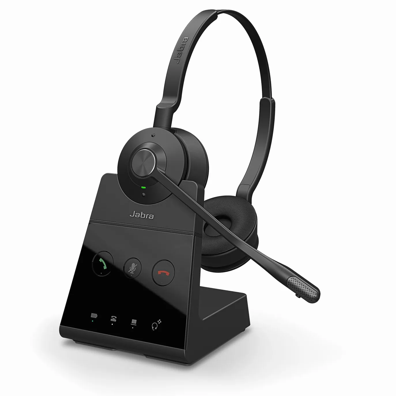 Jabra Engage 65 SE Schnurloses Stereo-Headset für professionelle Anrufe, DECT-Sicherheit, 13-Stunden-Akku, ganztägiger Basis, Netzteil, USB-C-Kabel, Kompatibilität der Meeting App