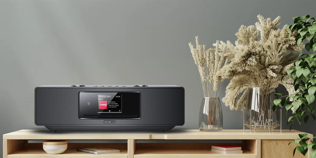 Kenwood CR-ST700SCD-B - Smart Radio HiFi System mit WLAN, DAB+, Internetradio, CD/USB, Bluetooth Audiostreaming & Farbdisplay