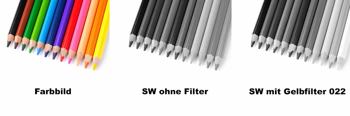 B+W Gelbfilter 022 MRC Basic 46mm (16x vergütet, Professional), 1102637, Black