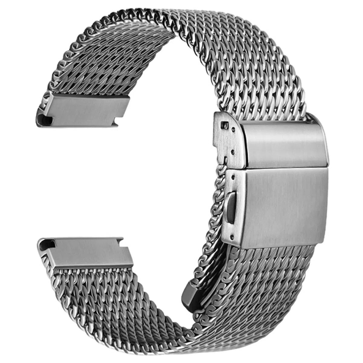 CZKE Uhrenarmbänder Edelstahl 316L 20mm 21mm 22mm Milano gewebte Uhrenarmbänder