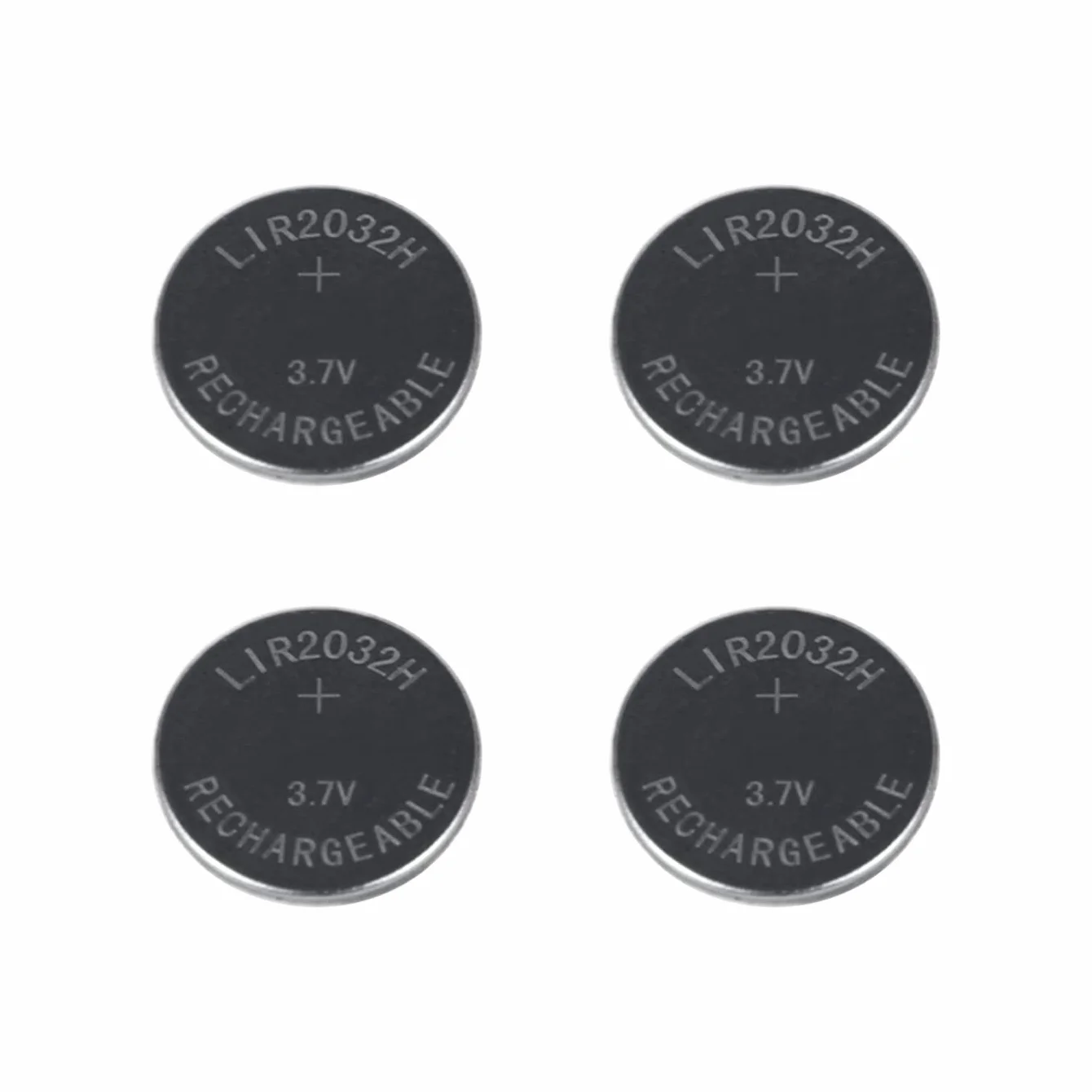 Knopfzellen Ladegerät für LIR-2032/2016 / 2025 Akkus USB Batterieladegerät Inklusive 4X LiR2032 (ersetzen CR2032 Batterien) 3.7Volt Akkus Akkuladegerät