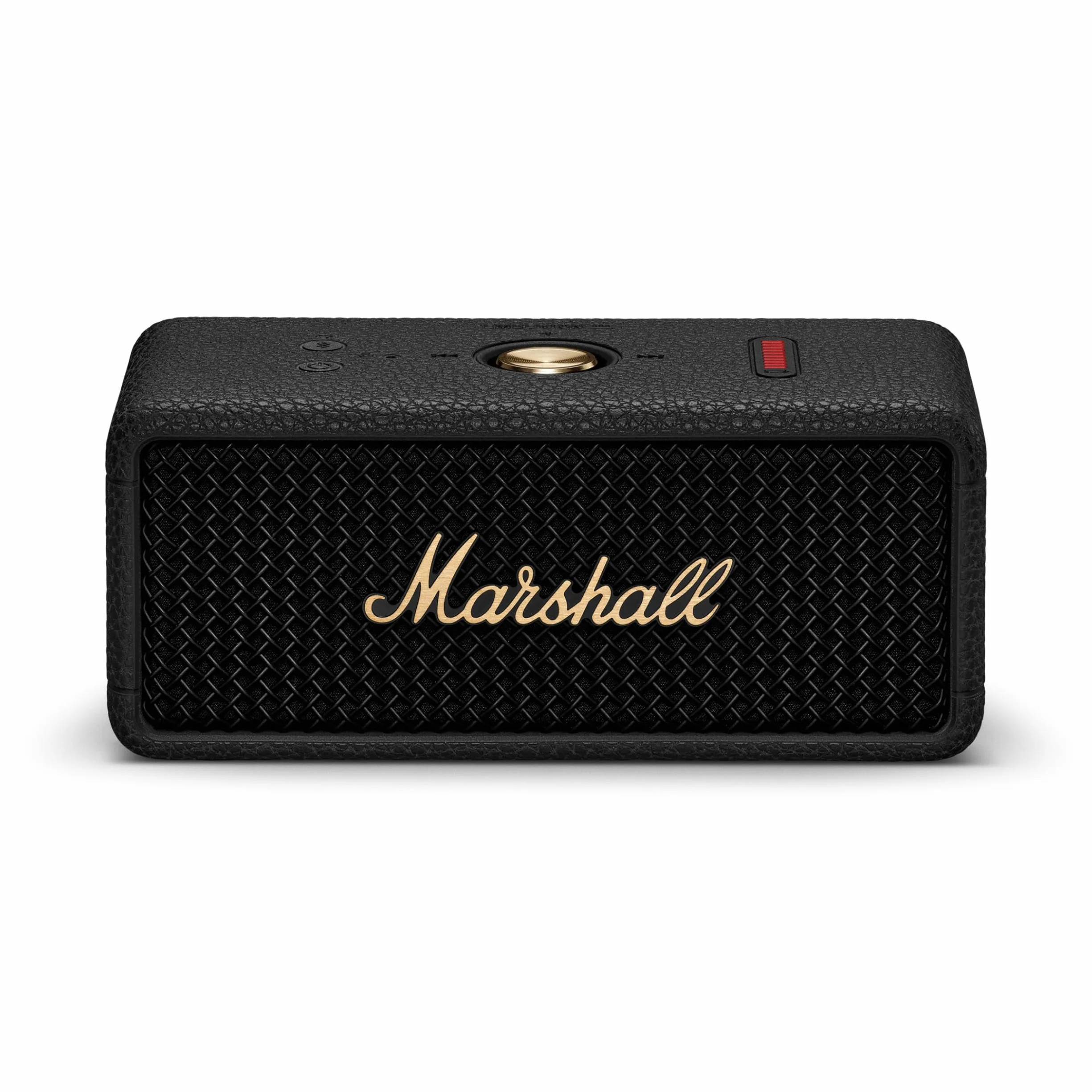 Marshall Emberton III tragbare Bluetooth Lautsprecher, kabellos, IP67 Staub und wasserfest, über 32 Stunden Spielzeit - Schwarz und Messing