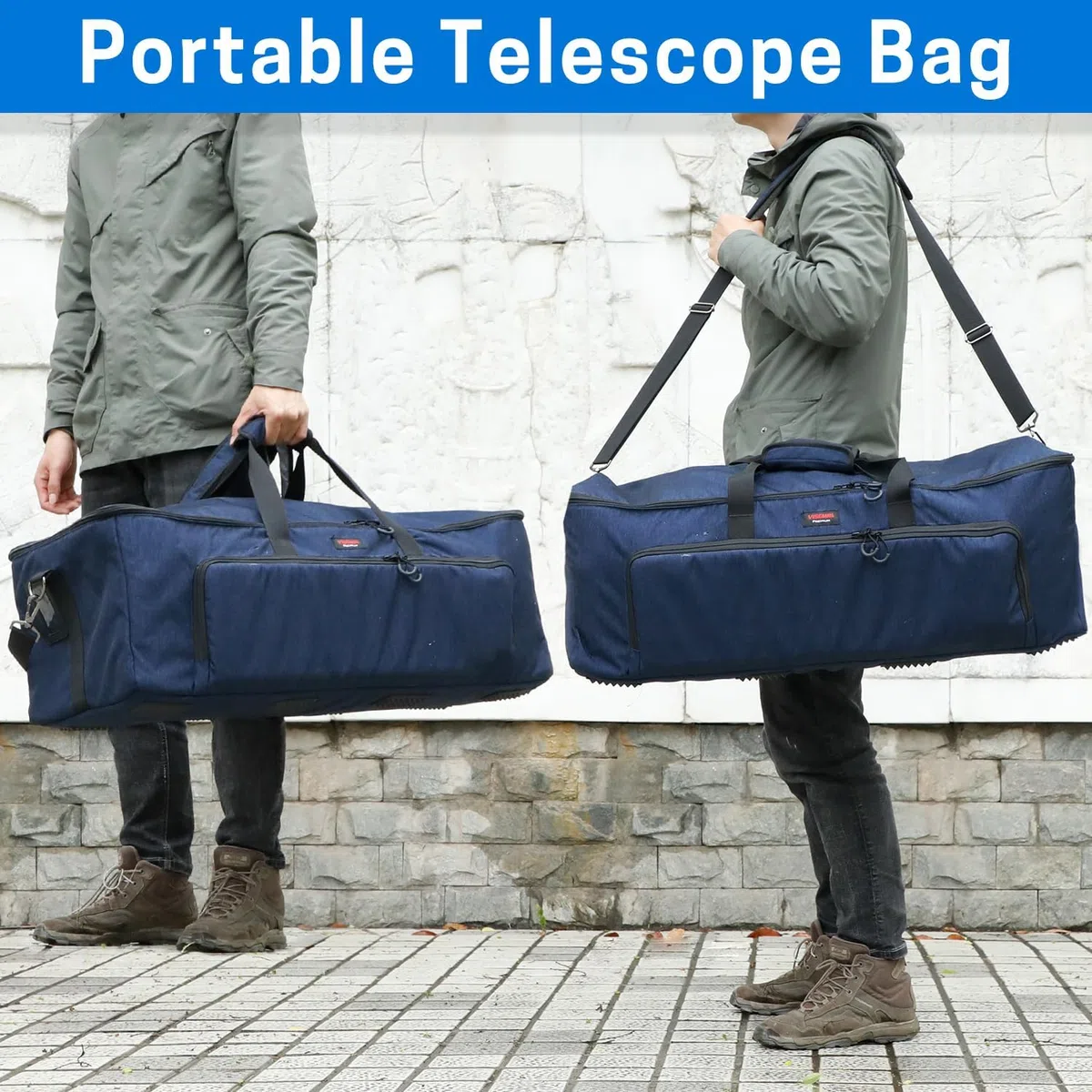 VISEMAN Teleskoptasche 76,2 cm, gepolsterte Teleskoptasche mit verstellbarem Schultergurt, Tragetasche für Celestron-Teleskop, Aufbewahrungsstativ und Zubehör