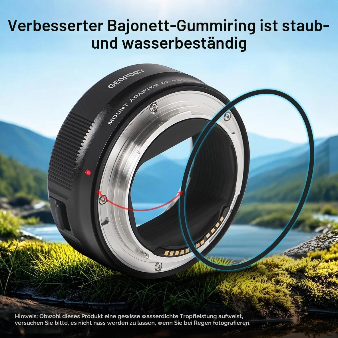 Objektivadapter EF-EOS R für Canon EF/EF-S Objektive auf Canon EOS R, RP, R5, R6, R7, R8, R10, R50, R100 Kameras Schneller Autofokus