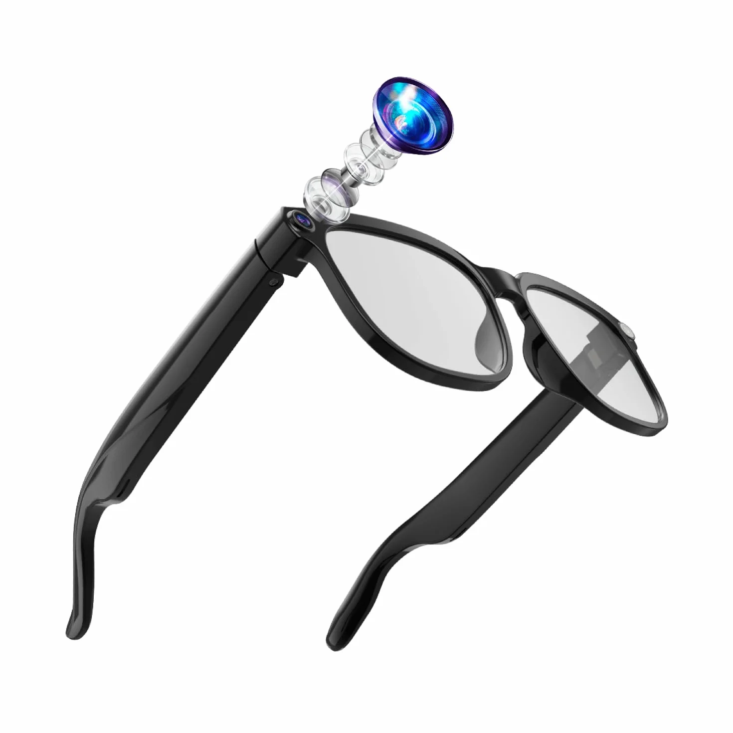 32 GB AI-Smartbrille 8MP HD Camera, 4K Anti-Shake Video Recording, 290mAh Battery,Support for Video Recording and Real Time Translation
