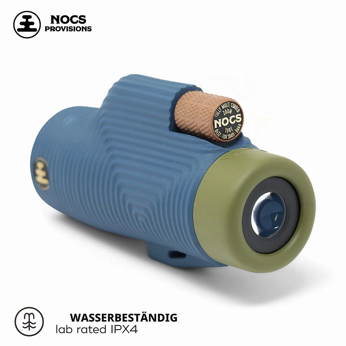 Nocs Provisions Zoom Tube 8x32 Monokular-Teleskop | Leicht, kompakt, 8-fache Vergrößerung, breites Sichtfeld für Vogelbeobachtung, Jagd, Wandern und andere Outdoor-Aktivitäten - Indigo Blue II
