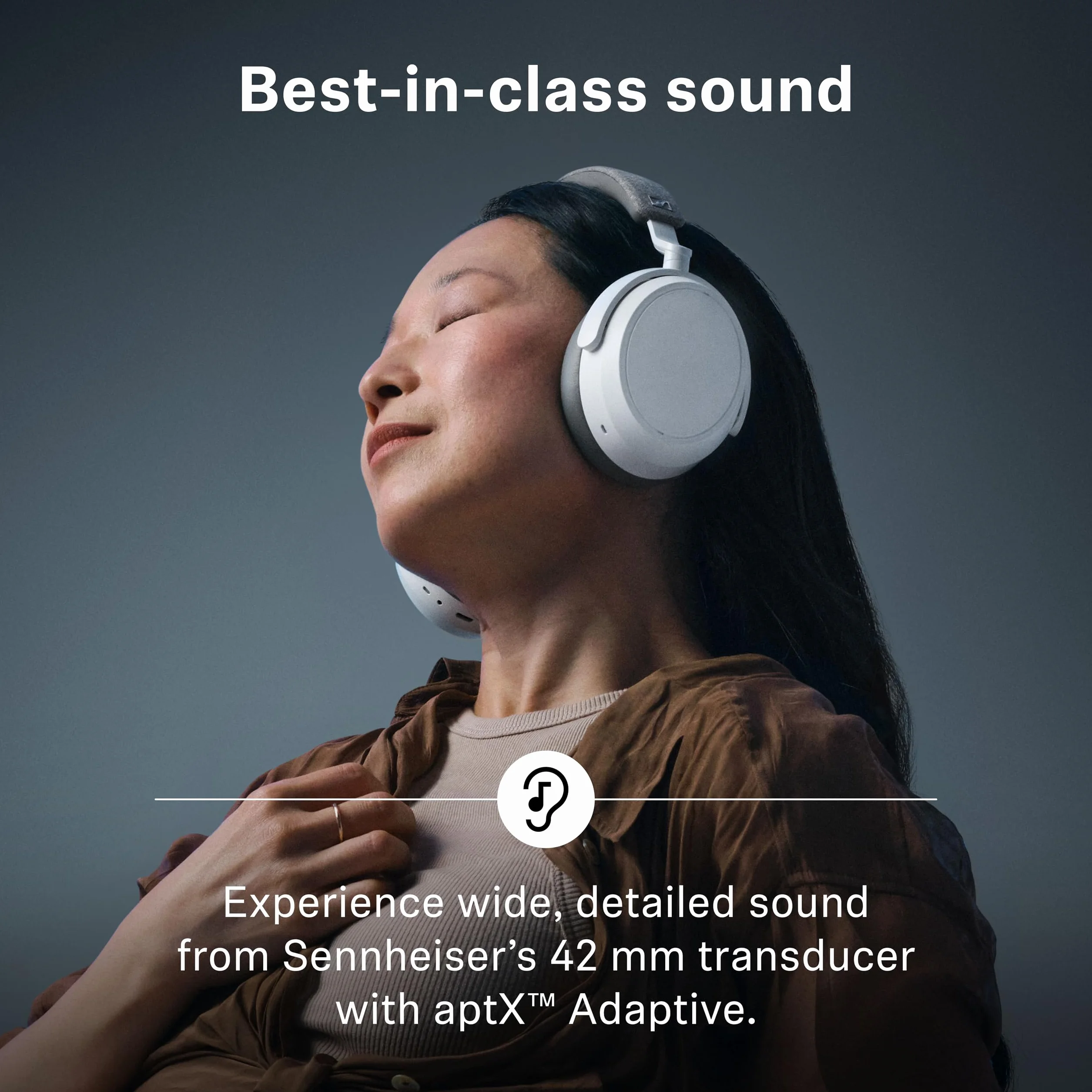 Sennheiser MOMENTUM 4 Wireless Noise Cancelling Headphones – Bluetooth Kopfhörer Headset für kristallklare Anrufe mit adaptiver Geräuschunterdrückung, Over-Ear, 60 h Akku, faltbar, Graphit