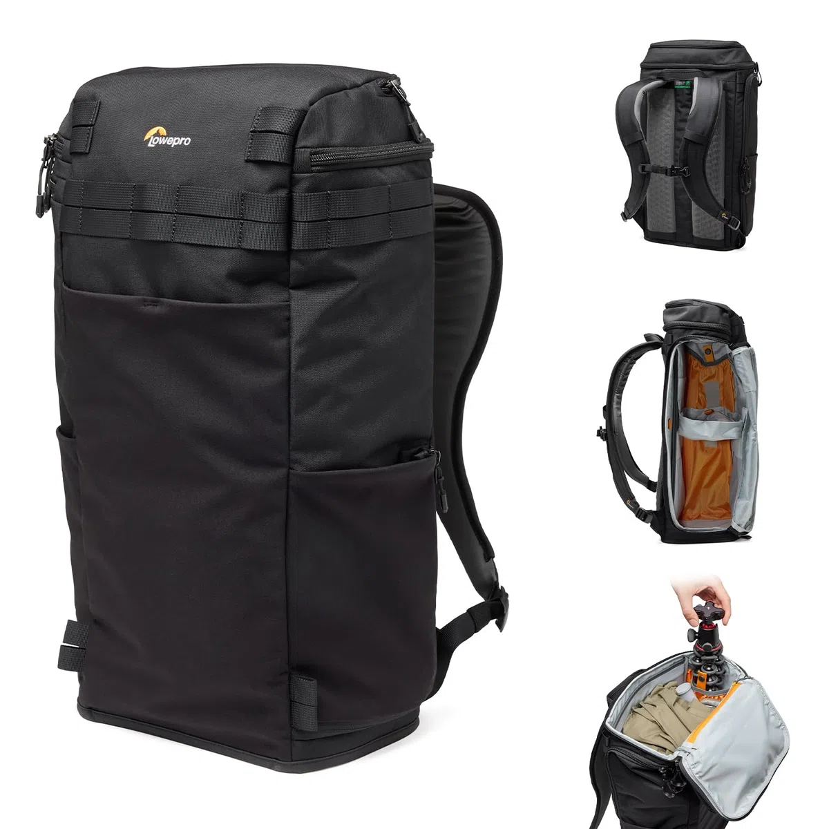 Lowepro ProTactic Lite BP 250 AW III Laptop-Rucksack, Zugriff Oben u. seitlich, Profi-Kameratasche, DSLR/Drohnen/spiegellose Kameras, bis zu 16" Laptop, Regenhaube, für Foto-/Videografen, Volumen 30l