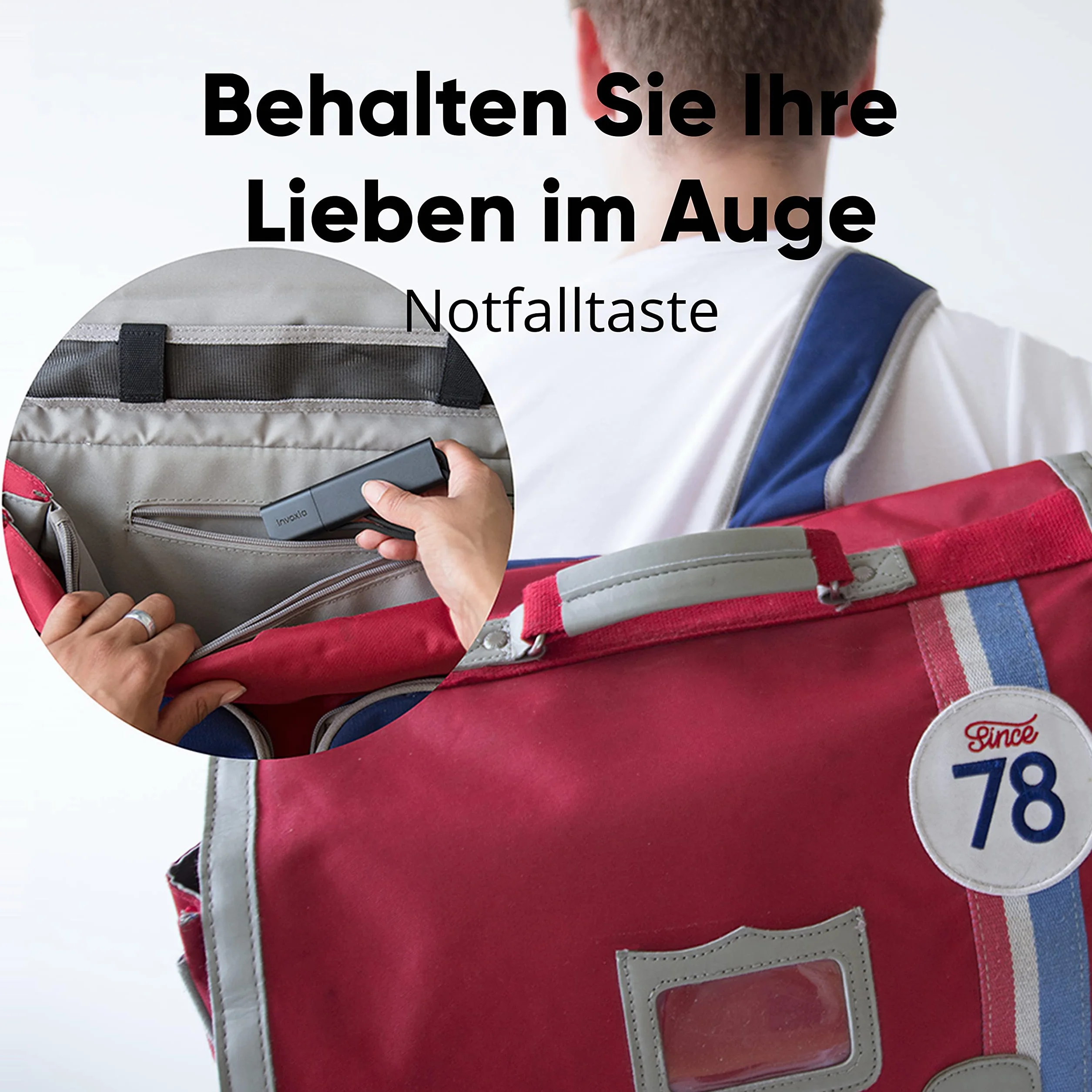 GPS-Tracker PRO Invoxia - Echtzeitortung - Inklusive 1-jährigem Abonnement - Für Autos, Motorräder, Kinder… - Bewegungs- und Neigungsalarme - 4G LTE-M Netzwerk - Bis zu 3 Monate Akkulaufzeit