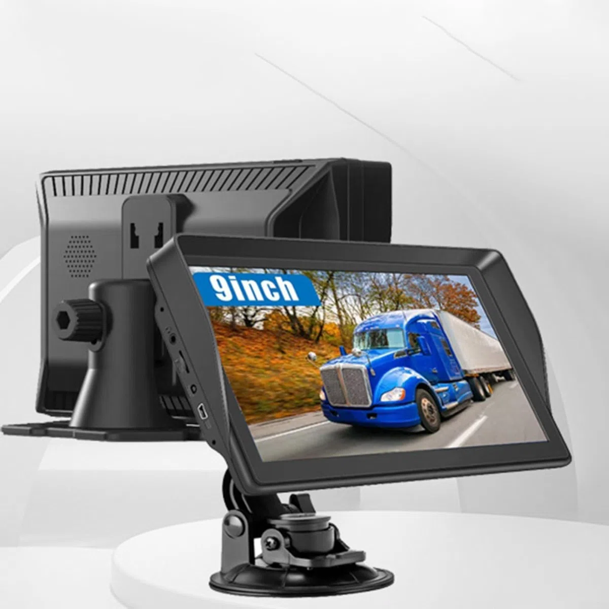 9 Zoll GPS Navigation für LKW Nutzfahrzeuge 2024, Offline Europa Karten UK Frankreich Russland, Spurassistent Sprachführung, lebenslange Updates, für Auto SUV RV Semi-Truck
