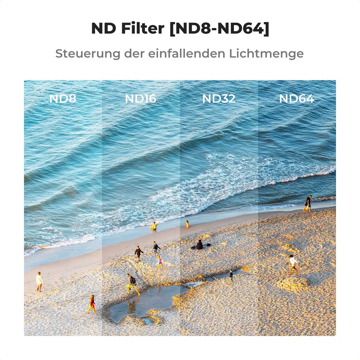 K&F CONCEPT Avata 2 ND Filter Set, ND8 ND16 ND32 ND64 Filter 4 Stück kompatibel mit DJI Avata 2