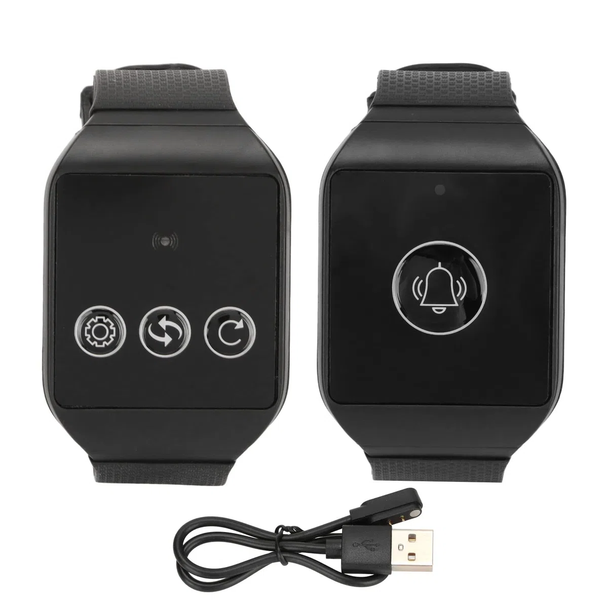 Kabelloses Rufsystem, Kabelloses Watch Pager Rufsystem für Senioren, Wasserdichtes Schwesternrufsystem, Wiederaufladbarer für ältere Menschen
