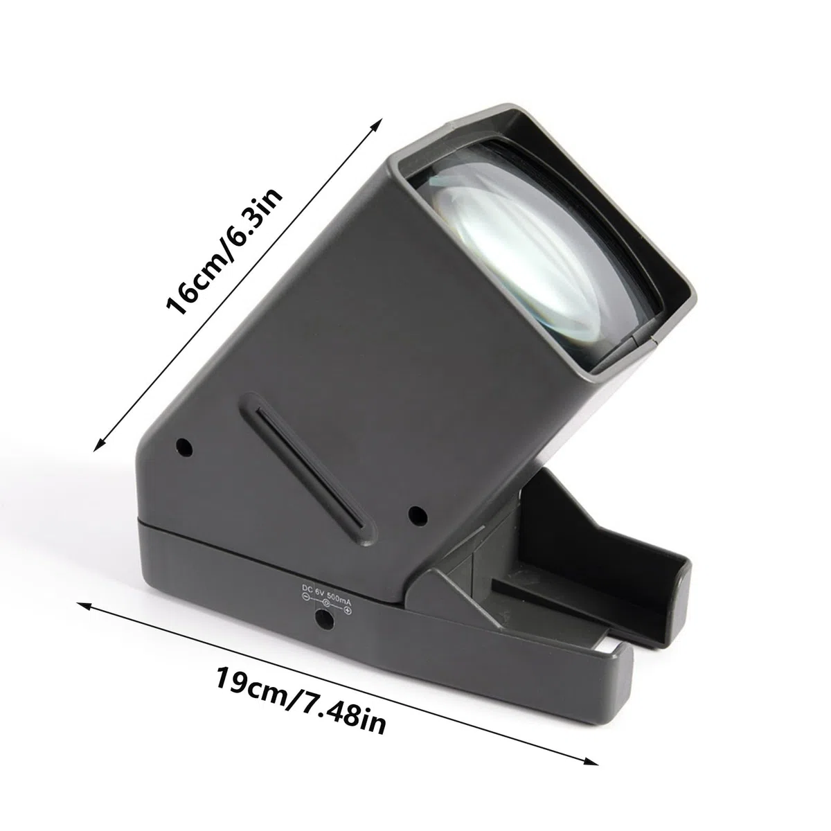 LED Beleuchteter Negativbetrachter Filmbetrachter 35 mm 3-fache Vergrößerung USB