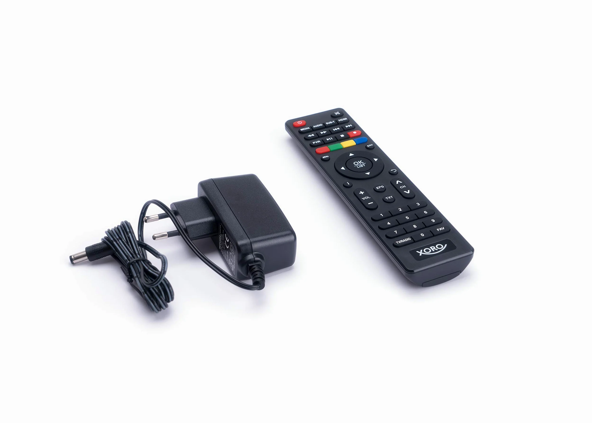XORO HRT 8770 TWIN - DVB-T2 FullHD Receiver, integriertes Freenet TV Entschlüsselungssystem, TWIN-Tuner (zwei Empfangsteile), PVR Ready, Timeshift, Mediaplayer