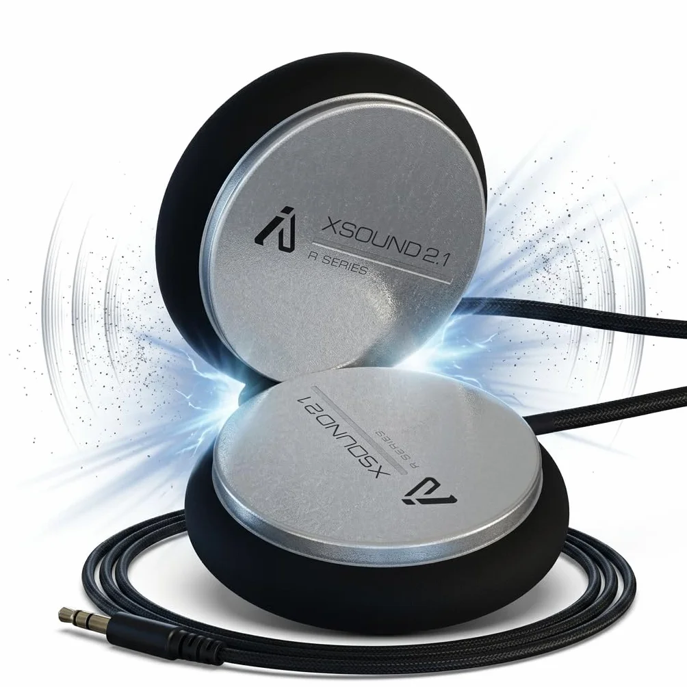 IASUS Drop-In Kopfhörer, Volle Reichweite, Audio und Bass für Helm-Kommunikatoren Mit Ohrhörer-Buchse, XSound 2.1 Lautsprecher Passen in Die Meisten Ski-, Snowboard- und Motorradhelme