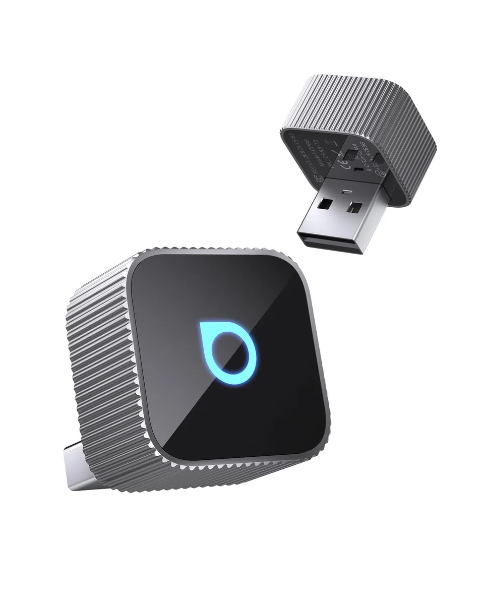 OTTOCAST MINI 3.0 Slim 2026 Upgrade Wireless CarPlay & Android Auto Adapter, 2-in-1 Dongle, Wandelt Kabel auf Wireless um, Schnelle Auto-Connect-Funktion, MINI Cube