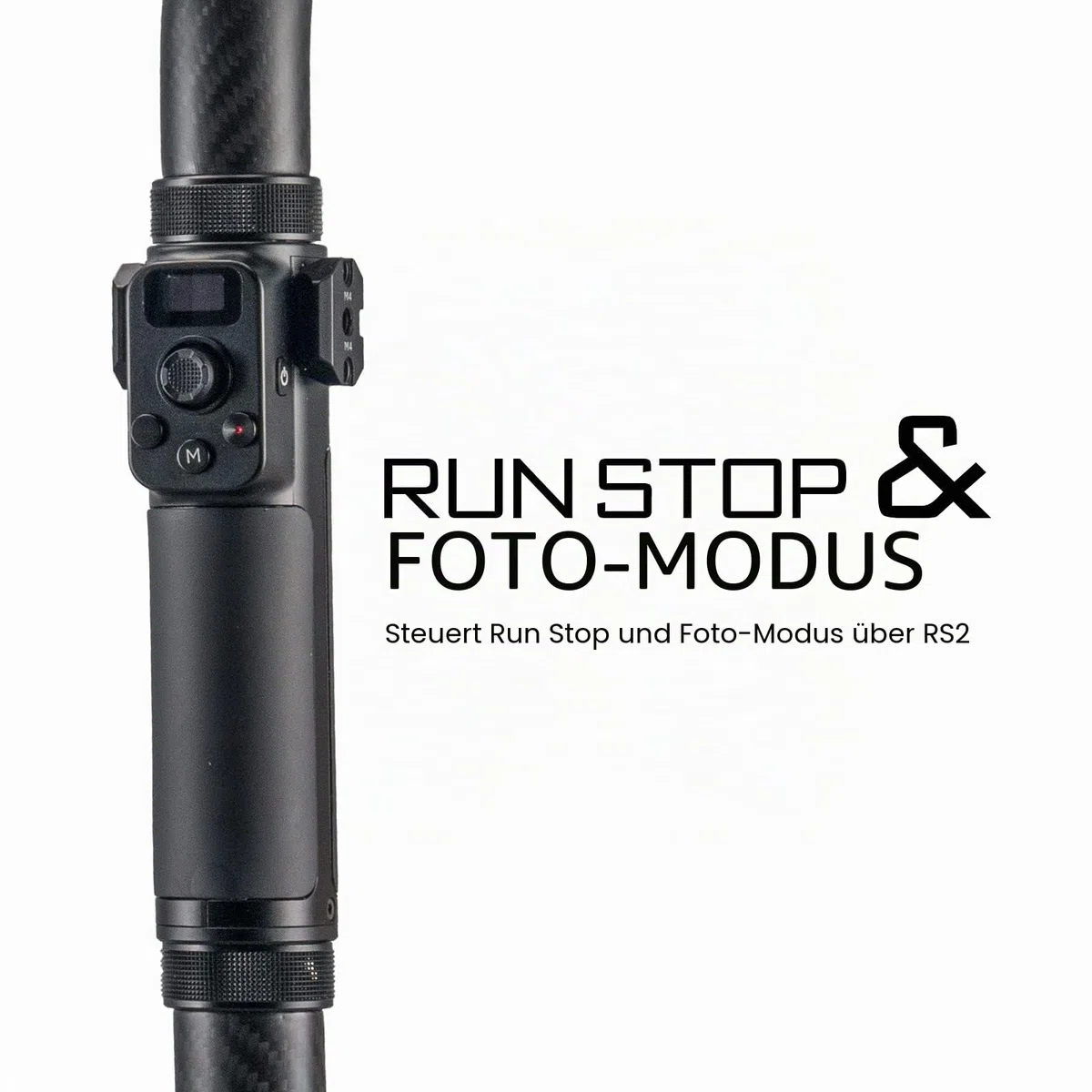 Tilta Fernbedienungsgriff für Advanced Ring Grip, Kompatibel mit DJI Ronin RS4/RS4 Pro/RS3 Pro/RS2 TGA-ARG-RCH | Kompatibel mit Ronin RS5/RS4/RS4 Pro/RS3 Pro/RS2, Steuert Start/Stopp & Fotomodus, Drahtloser Fokus
