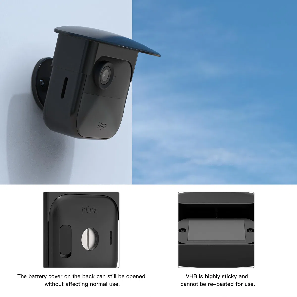 Kamera Regenschutz für Die Neue Blink-Kamera Outdoor 4, Außenkamera Abdeckung Sonnenschutz Aussen für, Überwachungskamera Zubehör für Blink Outdoor Camera 4. Gen, 1 Stück