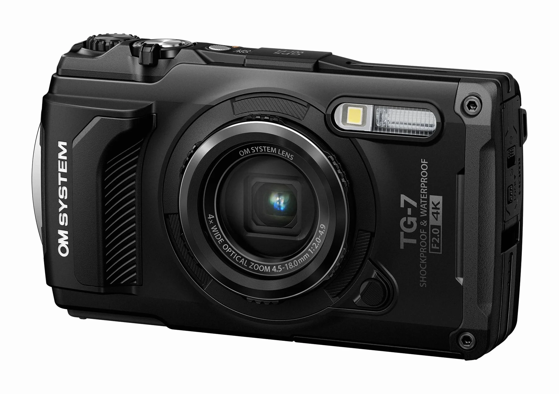 OM System Tough TG-7 Digitalkamera - Schwarz (Nachfolger Olympus TG-6)