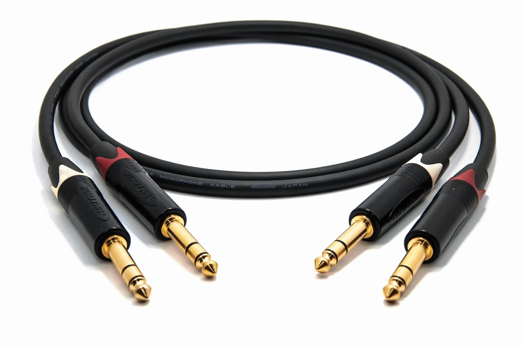 enoaudio Mogami 2534 Quad Stereo Paar (L,R) Audio Kabel Symmetrische | Neutrik Gold 6,3mm TRS klinke | HiFi, 5,0 m