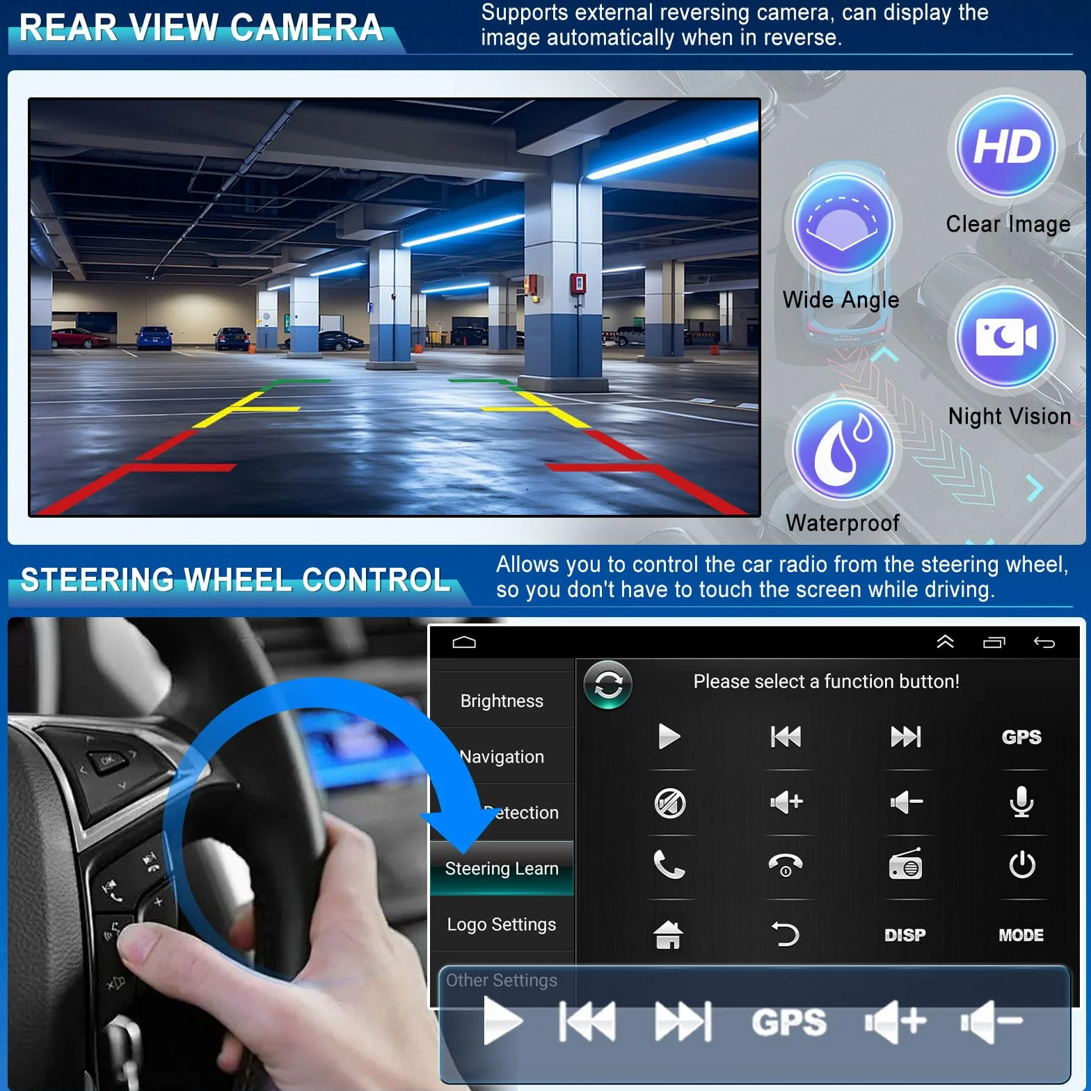 4+64G Android 14 Autoradio für Ford Ka 2008-2014 mit Carplay Android Auto | 10 Zoll Touchscreen Auto Stereo Display Player Radio GPS Navigation Head Unit mit SWC FM RDS MirrorLink Splitscreen Bluetooth