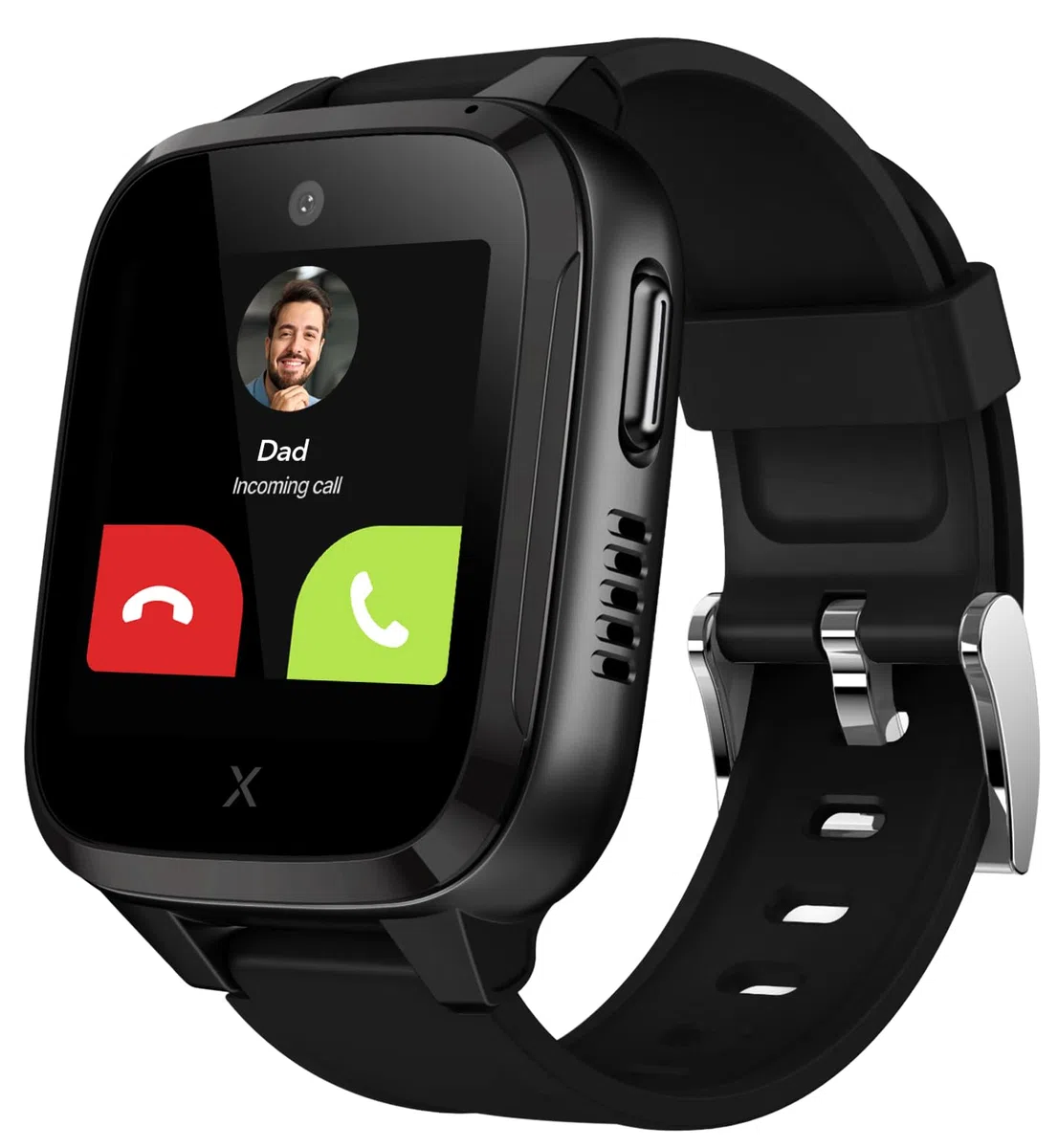 XPLORA Kidzi Telefon Uhr für Kinder 4G GPS SOS Kamera Schrittzähler Schulmodus inkl Tarif-Vertrag 3 Monate SCHWARZ