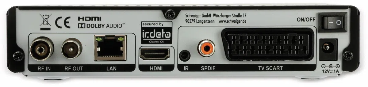 Schwaiger DTR600HD DVB-T2 HD Receiver schwarz