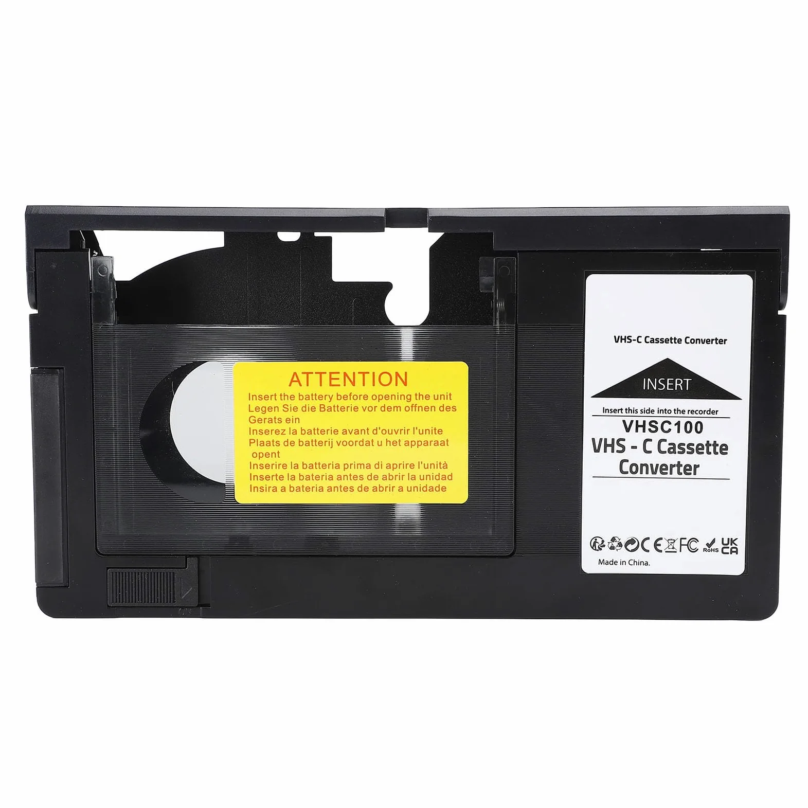 Vikye VHS-C-Kassettenadapter, S-VHS-C S-Kassettenrekorder mit Elektrischer Ladung für die Konvertierung von -Playern in Digitale