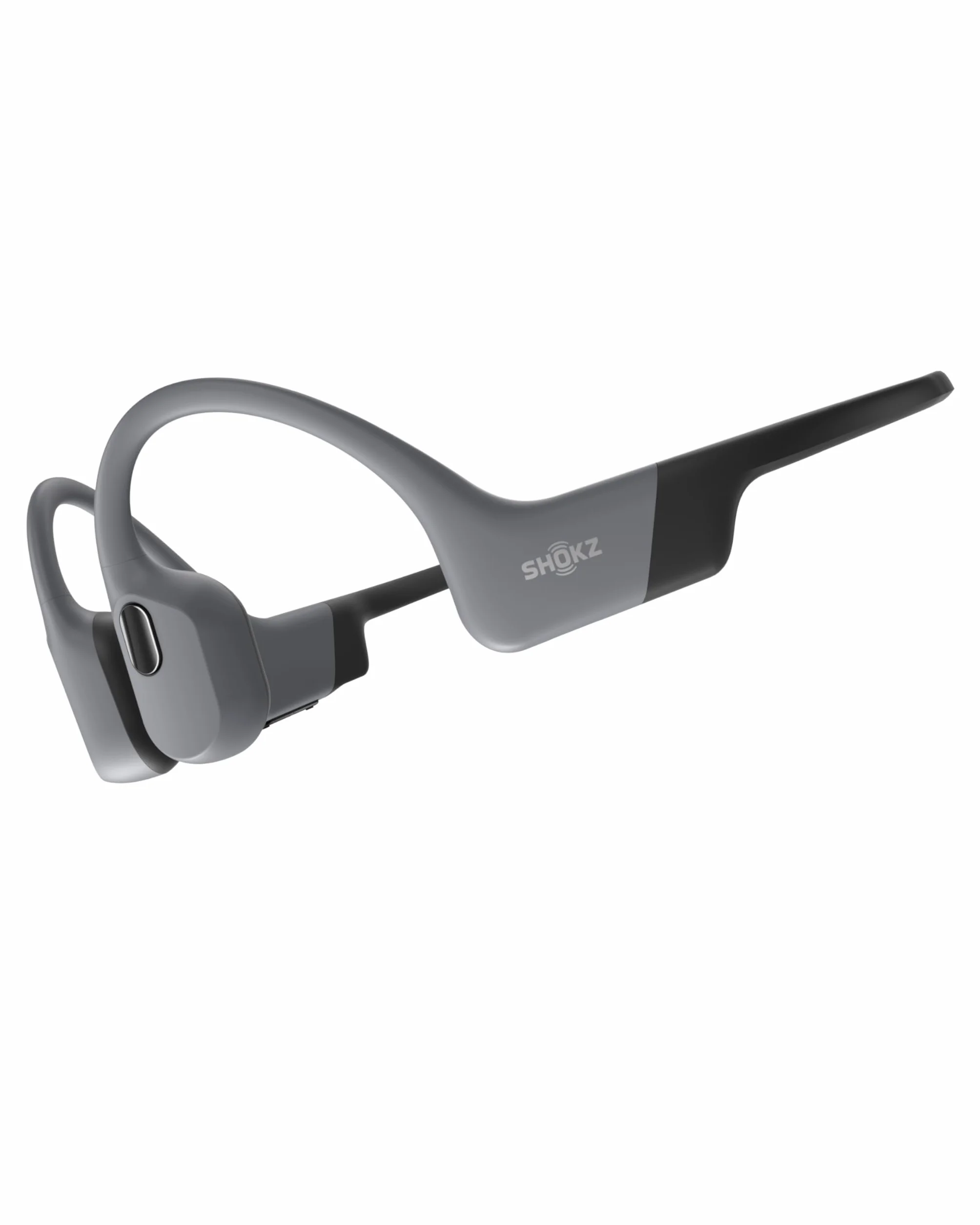 SHOKZ OpenSwim Pro Knochenschall Schwimmen Kopfhörer, IP68 Wasserdicht, 32GB MP3 Player, Bluetooth 5.4 Sport Kopfhörer Bluetooth mit Mikros, 9 Std Wiedergabe, Kabellos Aufladen, Schwimmen Laufen-Grau