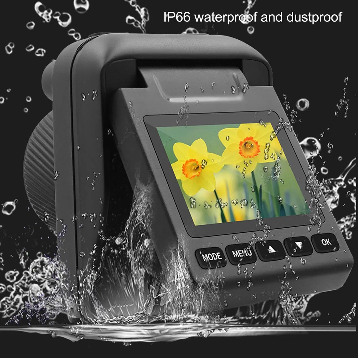 Bewinner Zeitraffer Kamera - 3200W 4K Vollfarb Timelapse Camera, 2 Zoll Kippbildschirm wasserdichte Kamera, Makroaufnahme, Wasserdicht nach IP66, 6 Monate Akkulaufzeit