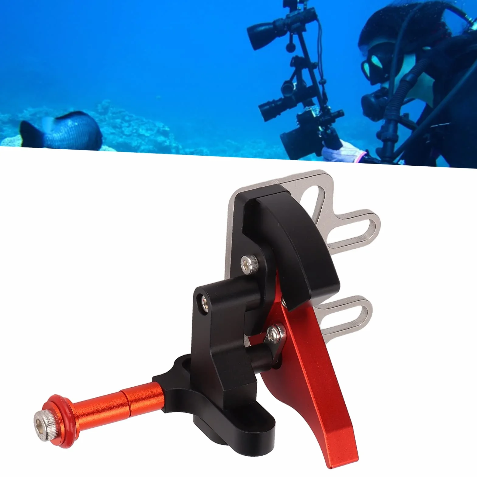 Unterwasser Auslöser Verlängerungshebel Auslösehebel Verlängerung Unterwasserkamera Kameragehäuse Griff Tragbarer Tauchtablett Stabilisator Für Die Kamera