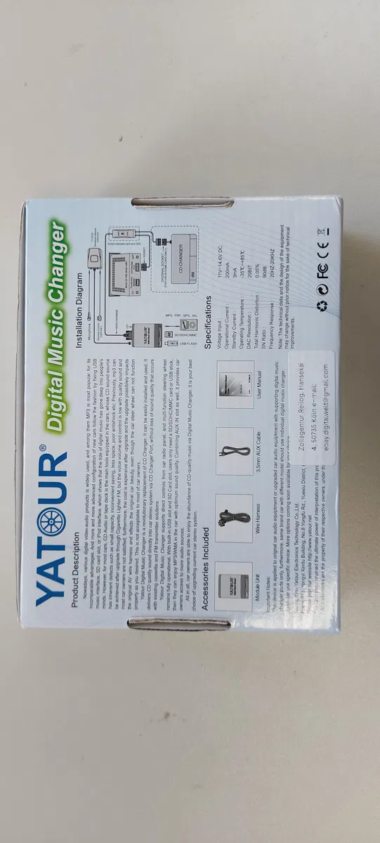 Yatour YTM06-HON2-BT Digitaler Musik-Adapter für Auto USB SD AUX Bluetooth Freisprecheinrichtung für Honda HON2-BT MP3