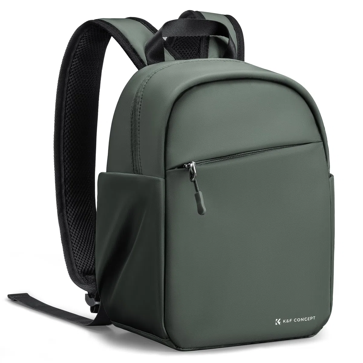 K&F CONCEPT Täglicher Kamerarucksack, Fotorucksack Klein Tragbar mit Verstellbarem Schultergurt für DSLR Kamera & Objektiv, Ideal für Alltag, Arbeit und Reisen (Dunkelgrün)