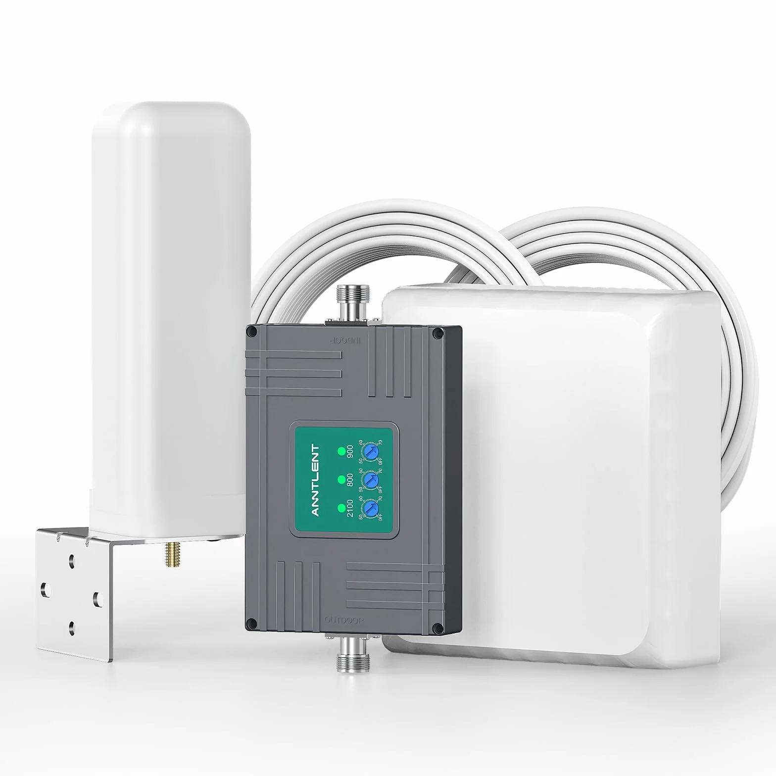 Handy Signalverstärker Triband-Repeater Verstärker Alle Netze LTE GSM 3G 4G 800MHz 900MHz 2100MHz EGSM WCDMA UMTS Verstärker Sprachanruf und Daten für Multi Mobile Netzwerkanbieter
