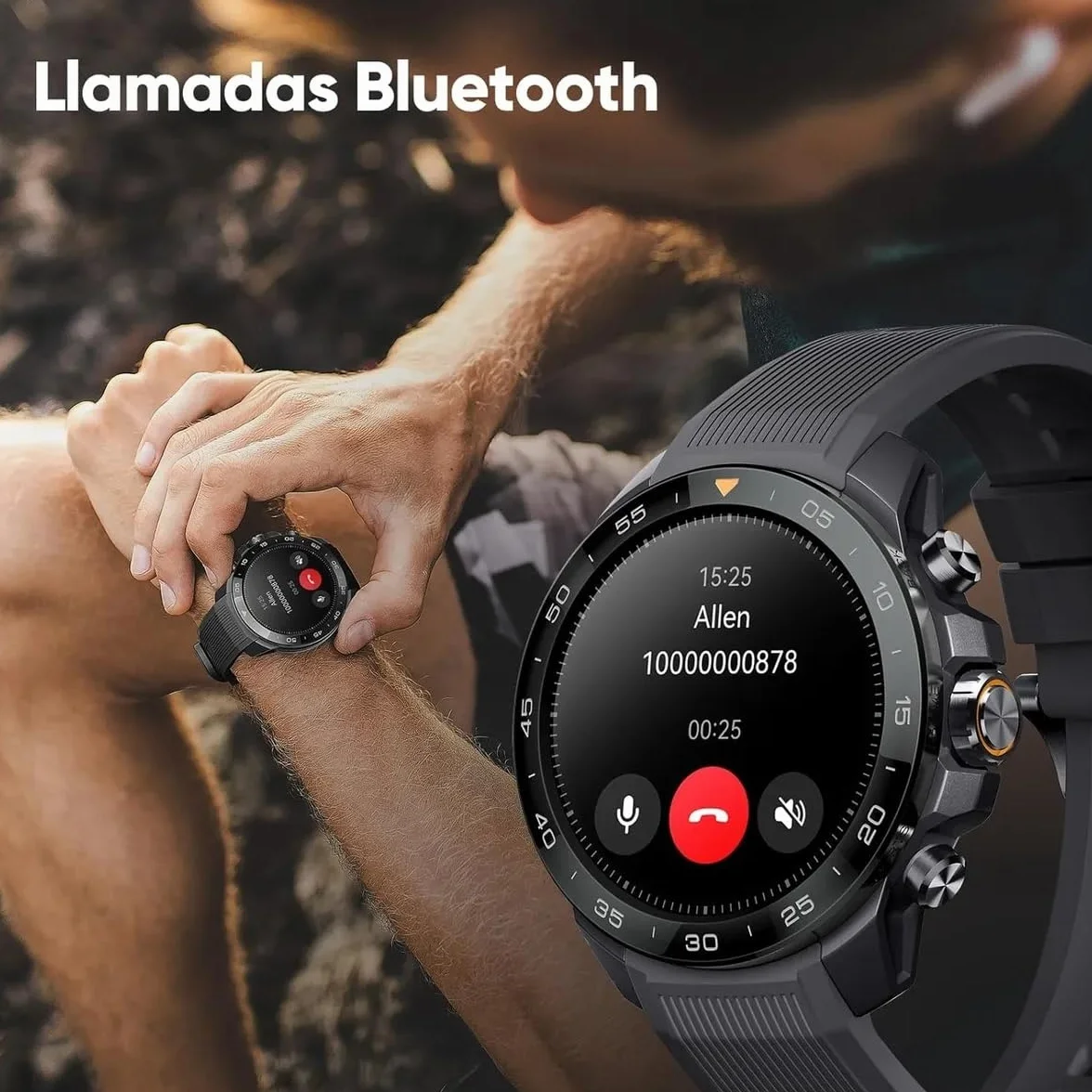Mibro GS Explorer S Smartwatch Herren, Robuste Outdoor Smartwatch für Arbeit & Sport, 1,32" AMOLED, 10ATM Wasserdicht, Bluetooth-Anrufe, Fitness Tracker mit Langer Akkulaufzeit