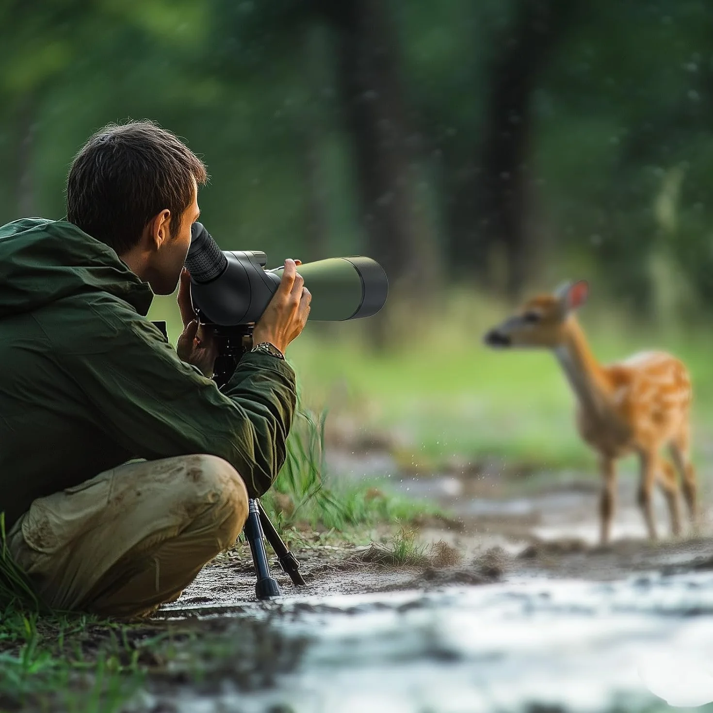 Gosky Spektiv Vogelbeobachtung 20-60 x 80 Porro Prism für sportschützen - wasserdichtes für das Schießen von Vogelbeobachtung Wildlife Scenery