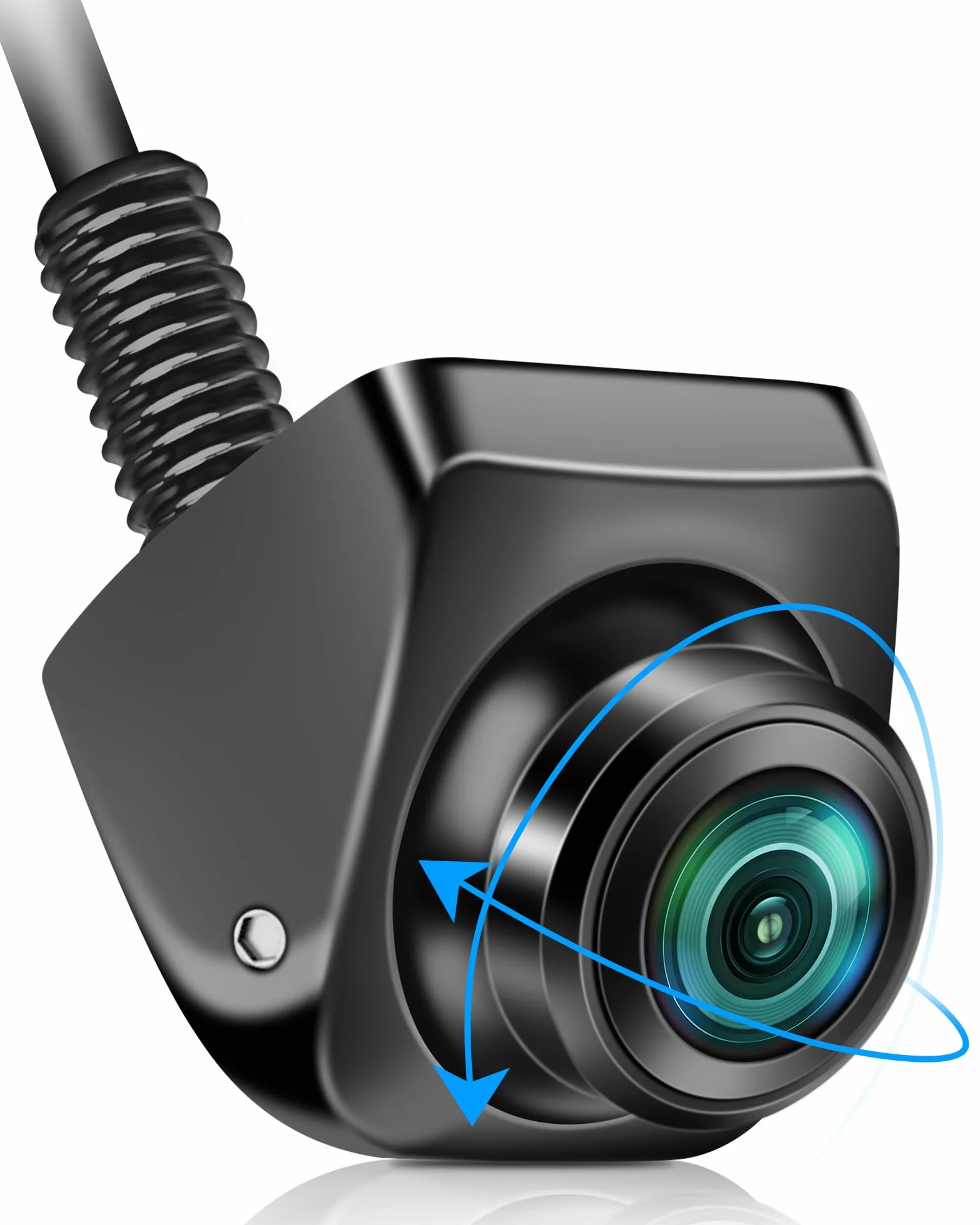 Vtopek Rückfahrkamera AHD 1080P 360° Drehbar 170° Weitwinkel Nachtsicht IP69 wasserdicht Universal NTSC für Wohnmobil SUV Pickup Van