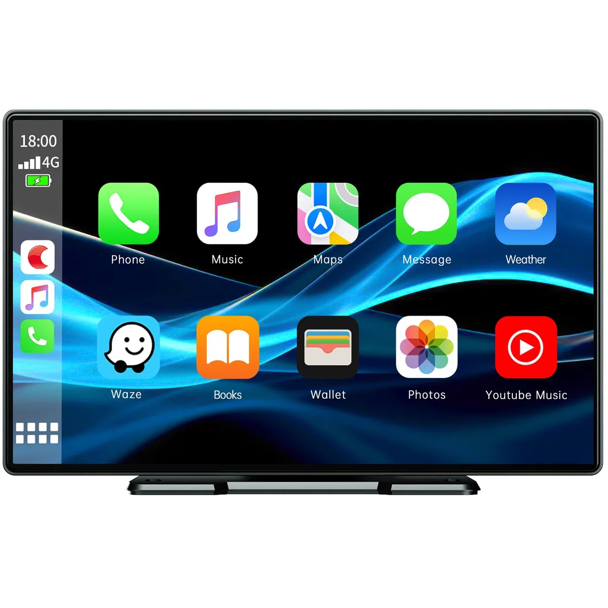 Volam Autoradio mit Wireless A-pple Carplay & Android Auto,9 Zoll IPS Touchscreen Tragbares Carplay Bildschirm mit Bluetooth 5.0,Digital Receiver mit Siri/Goog-le/Mirror Link/G-oogle/Siri/FM/AUX
