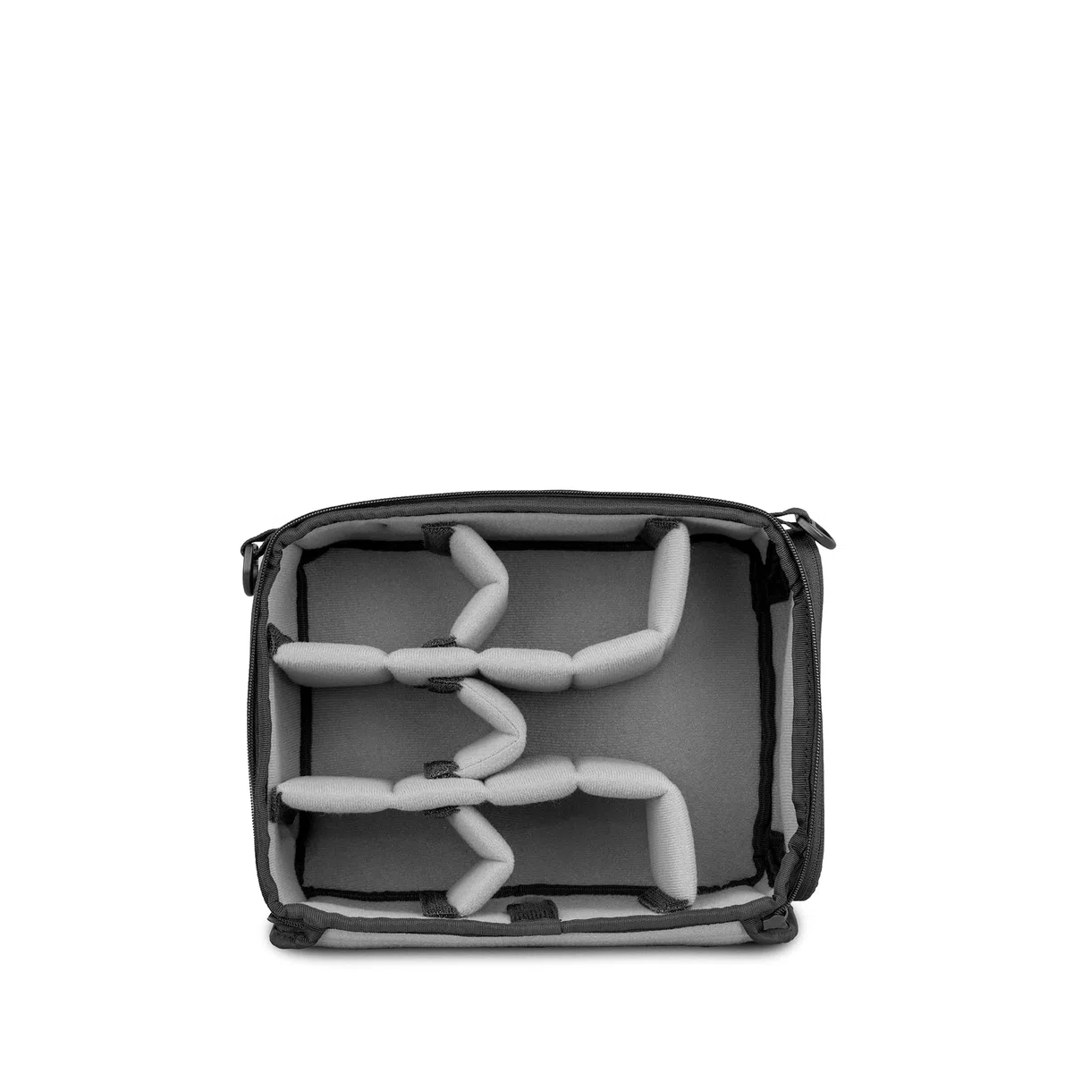 WANDRD Kamera-Würfel: Wetterbeständiger Kamera-Organizer mit weicher grauer Innenseite, modularen Trennwänden und schnellem seitlichem Zugriff, Schwarz , Essential V2, Kamera-Würfel