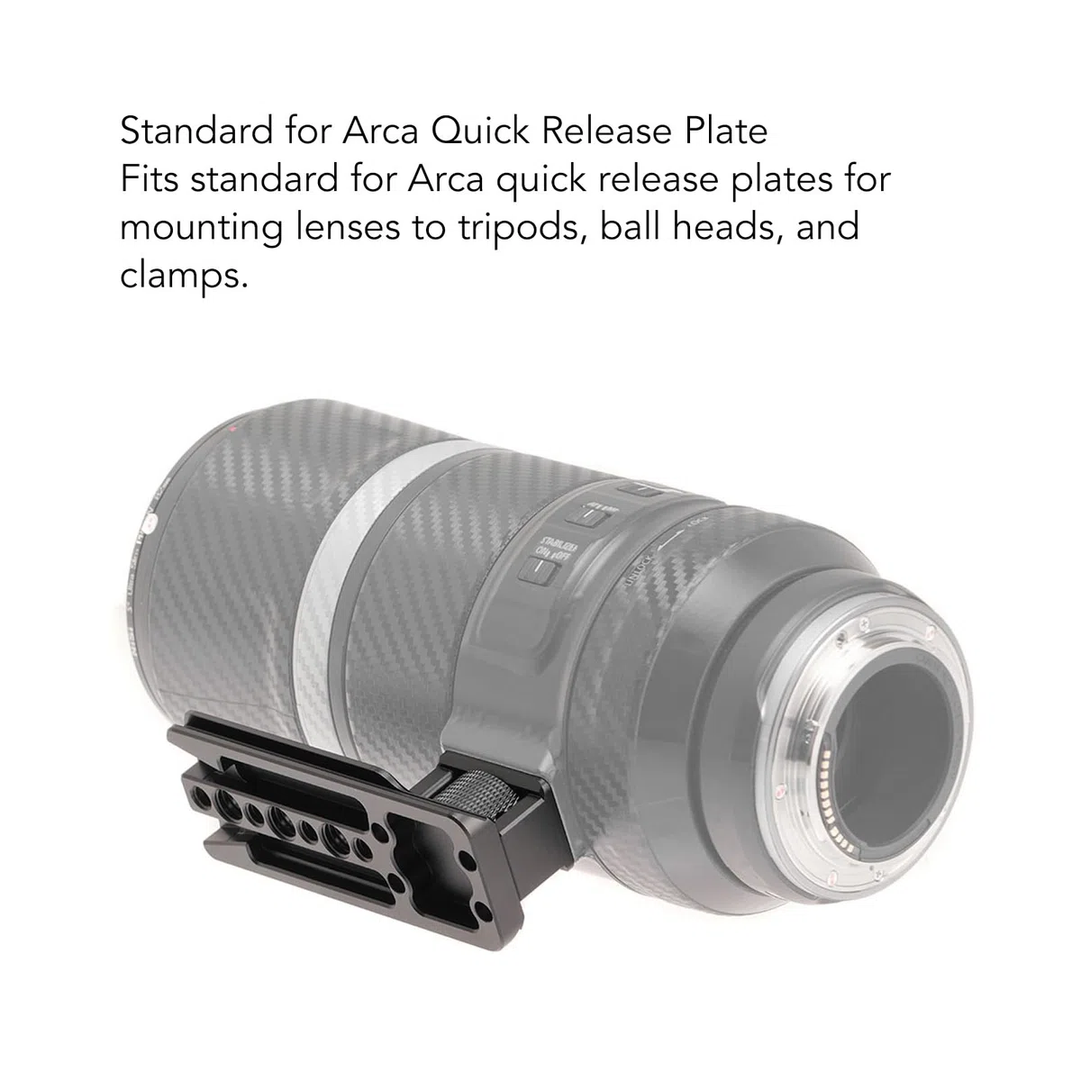Kamera objektiv Stativ Ersatz Sitz Aluminium 1/4in 3/8-Zoll Loch für Arca Schnell Spanner Platte Objektiv Kragen Fuß ständer für RF 600mm 800mm F11 is STM Objektiv