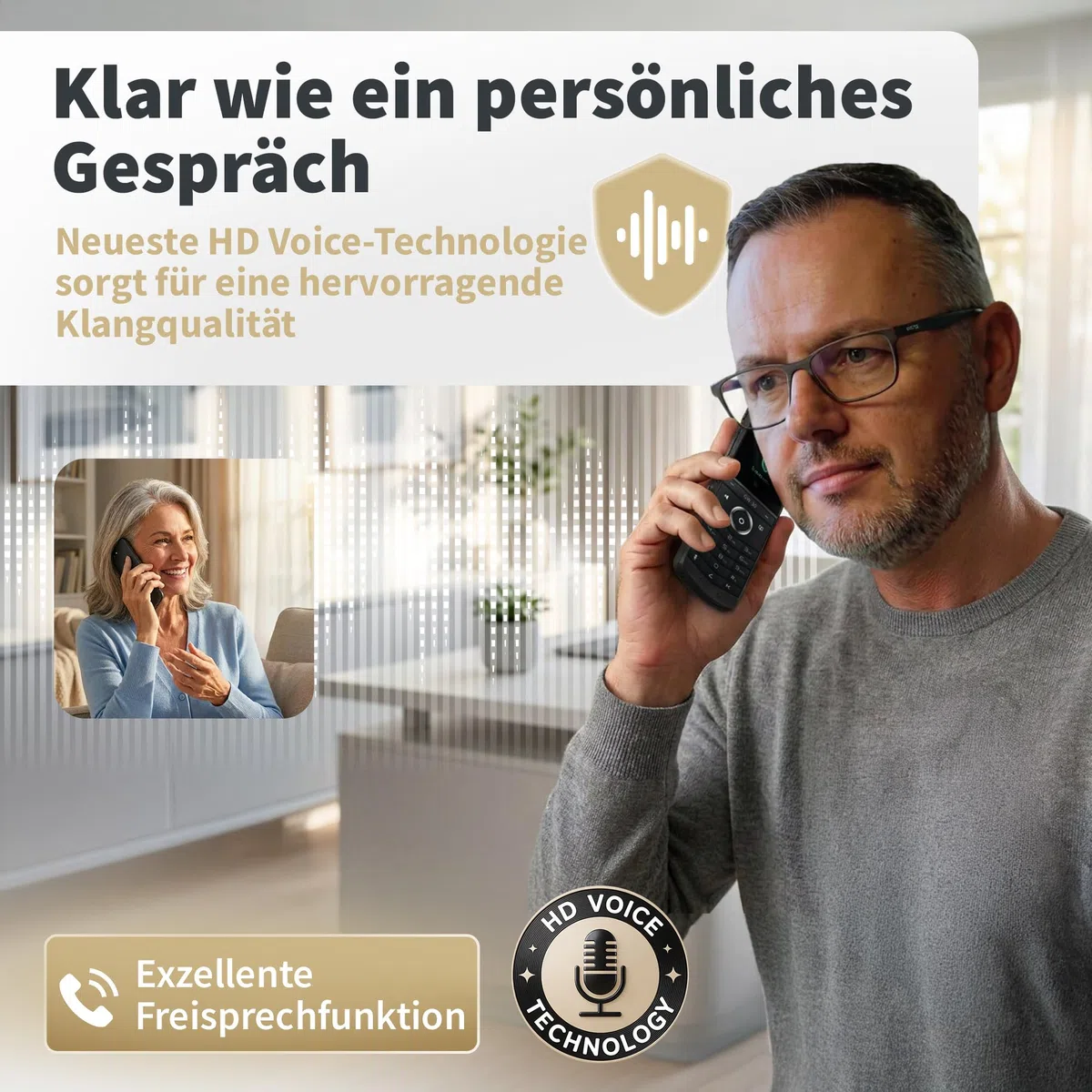GEQUDIO GW-20 WLAN IP Telefon schnurlos | Wi-Fi 6 Modul, WLAN Roaming, IP67 wasserdicht, Bluetooth, Edition 2026