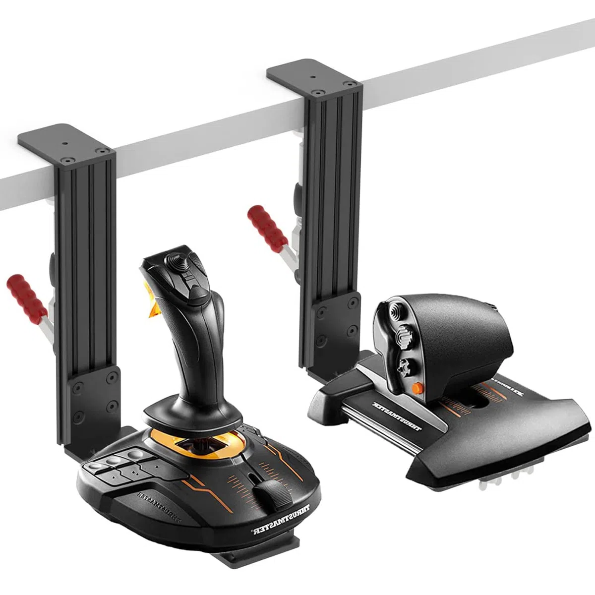 Hikig Desktop-Halterung für Logitech, Thrustmaster und VKB Hotas Joysticks, kompatibel mit X52/X52 Pro/X56/X56 Rhino und mehr, 2 Stück