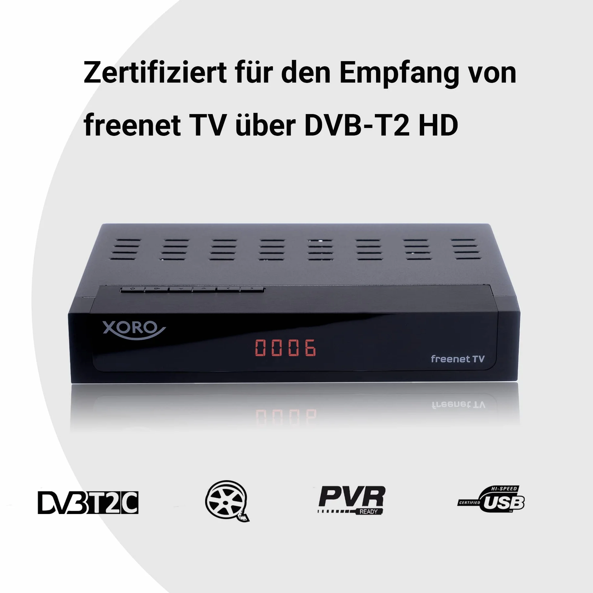 XORO HRT 8770 Twin DVB-T2/C Receiver mit Twin Tuner