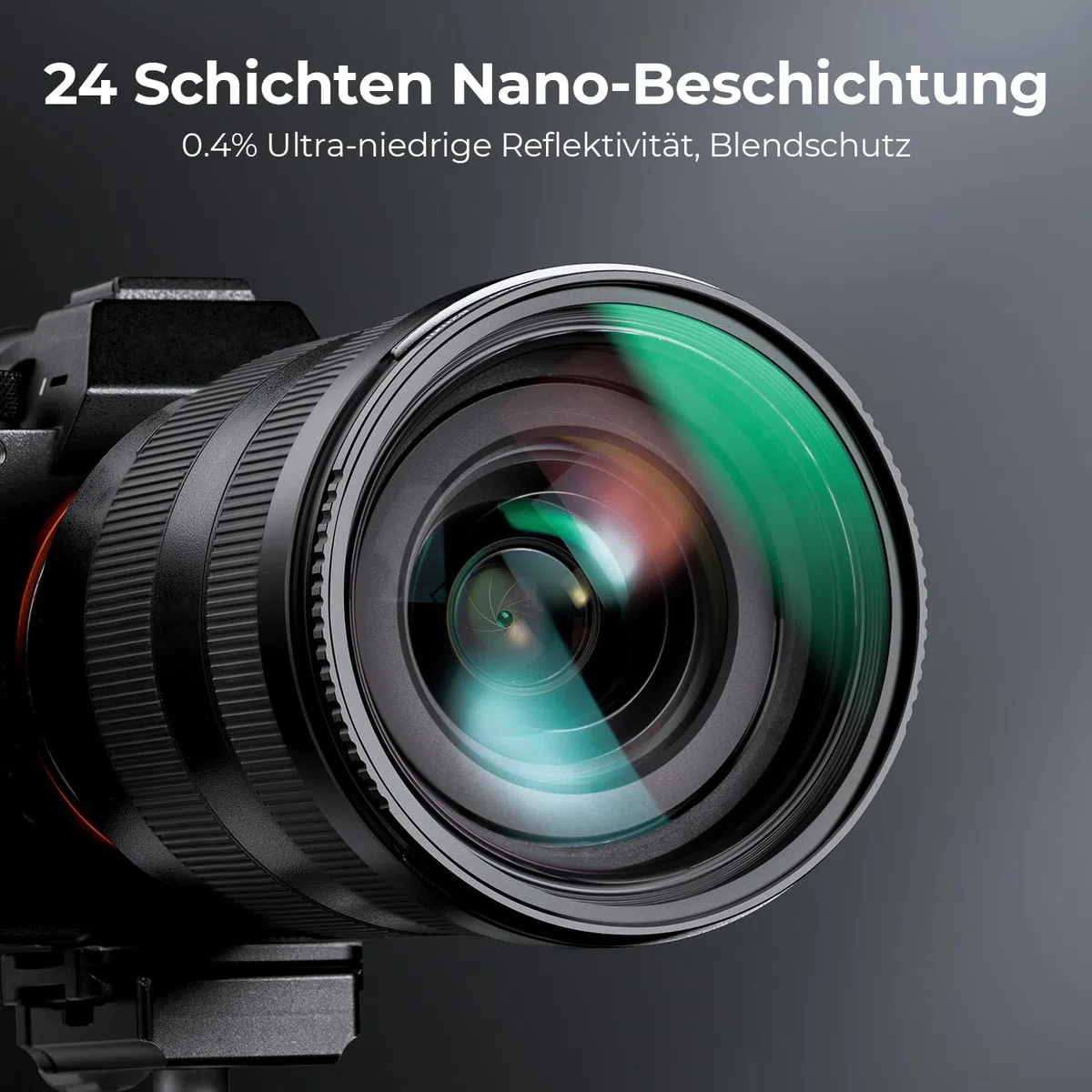 K&F CONCEPT 67mm ND Filterset ND8 + ND64 + ND1000 Filter + Tasche + 3 Tücher mit Fester Neutraldichte 3/6/10 Blendenstufen, Nanobeschichtung, HD, wasserdicht (Nano Dazzle-Serie)