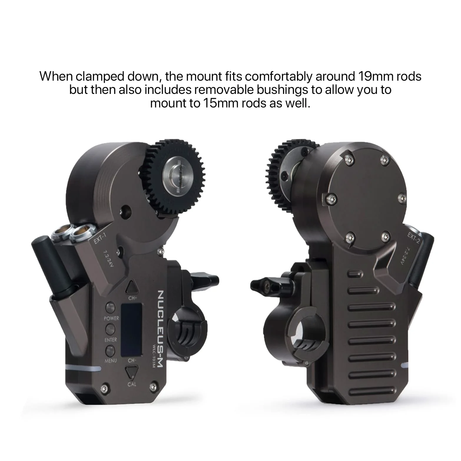 Tilta Follow Focus Nucleus-M Motorstangenhalterung 15/19 mm Stangenadapter für Nucleus M Schwarz WLC-T03-MRA