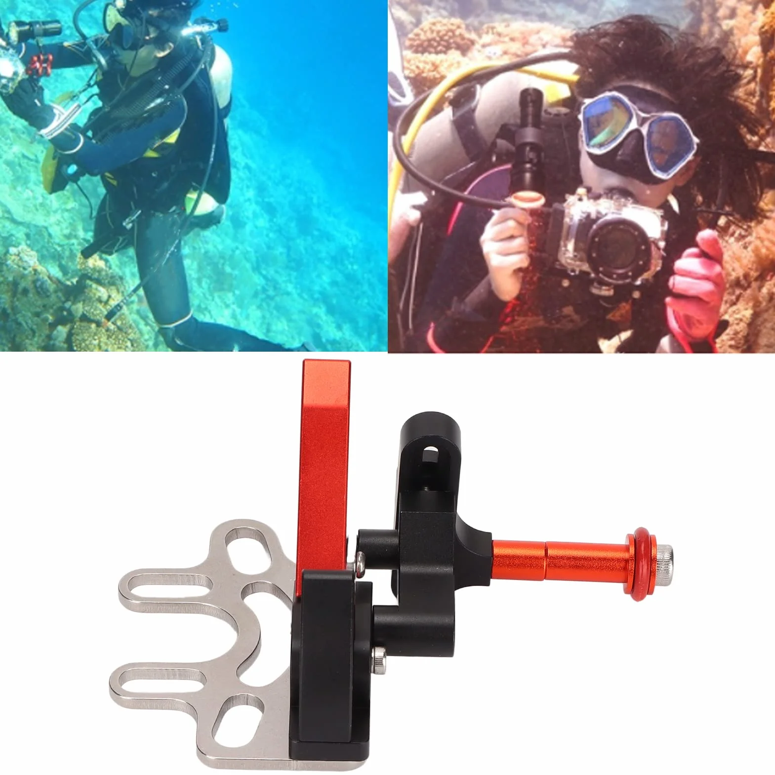 Unterwasser Auslöser Verlängerungshebel Auslösehebel Verlängerung Unterwasserkamera Kameragehäuse Griff Tragbarer Tauchtablett Stabilisator Für Die Kamera