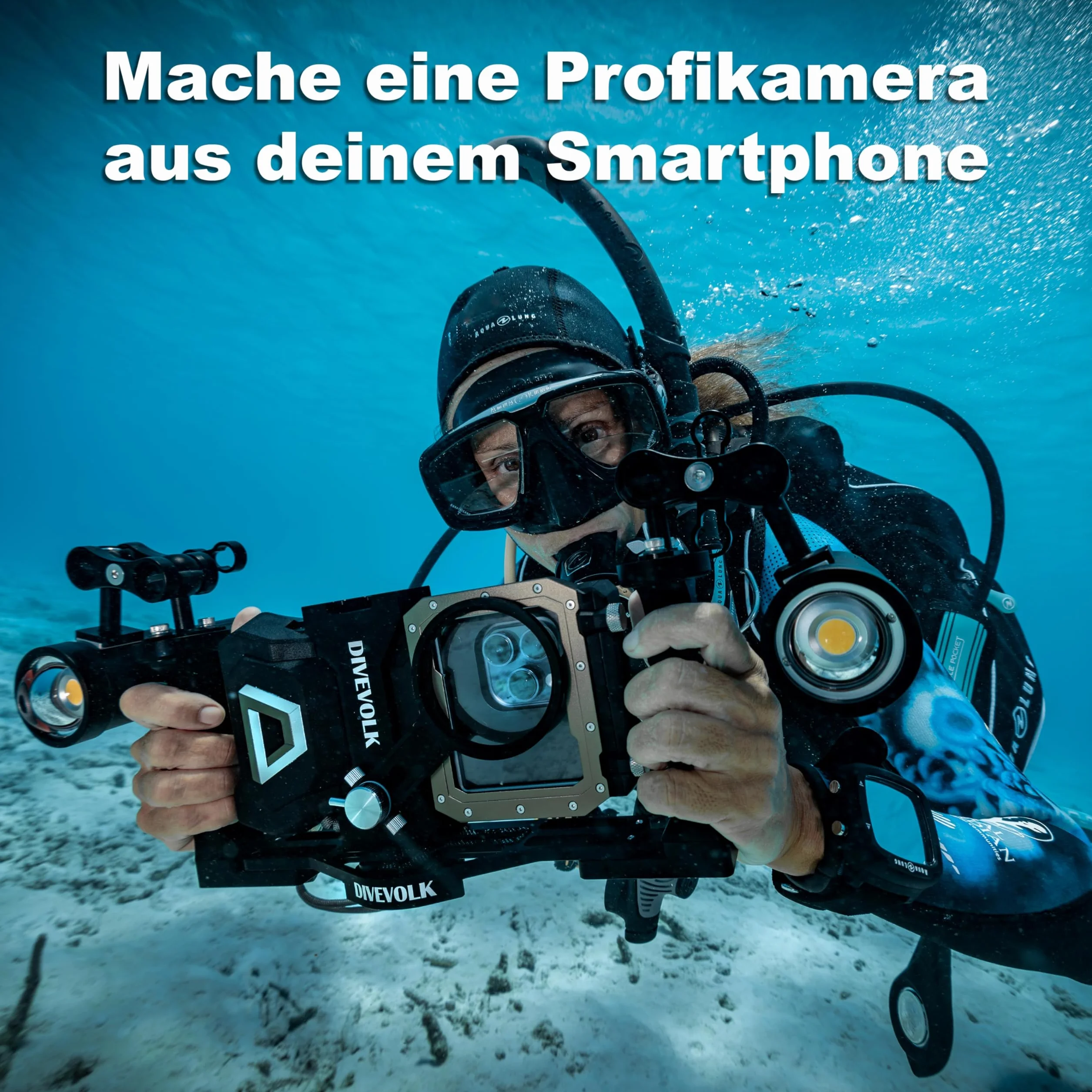 DIVEVOLK Doppelgriff für Seatouch 4 Max Unterwassergehäuse