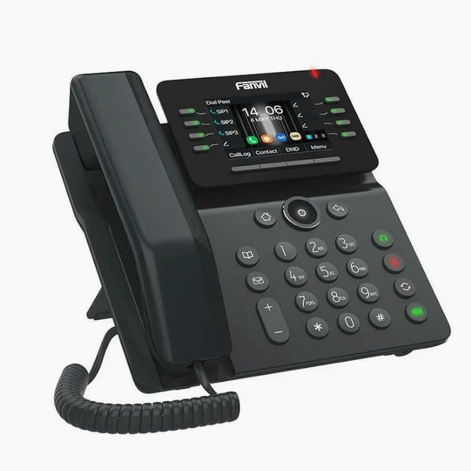 Fanvil V63 6 SIP-Leitungen 2xGb PoE ohne Netzteil