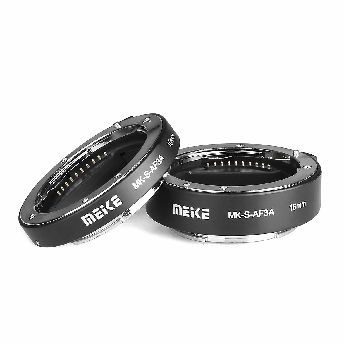 Meike MK-S-AF3A Metall-Autofokus-Makro-Verlängerungsrohr-Adapterring (10 mm + 16 mm) für Sony Mirrorless E-Mount A5000 A5100 A6000 A6300 A6500 A6400 A6600 A6100 A6600 A9 A7III A7 NEX NEX5 NEX6 NEX7